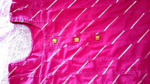 Chanderi Silk Kurti Set With Wedding Saree