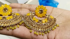 Yellow Floral Earrings