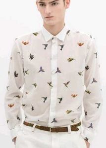 Zara Man Bird Shirt