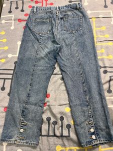 Wide Leg Denim Jeans