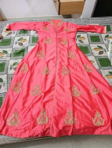 Elegant Pink Embroidered Dress