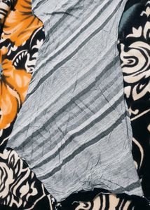 Grey With Black Combination Kurta