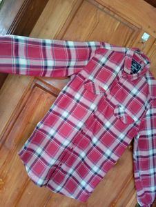 Red Plaid Flannel Shirt