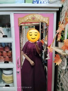 Elegant Burgundy Dress