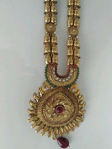 Gold Necklace and Earrings Set