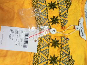 Branded Yellow Short Kurti Type Top.