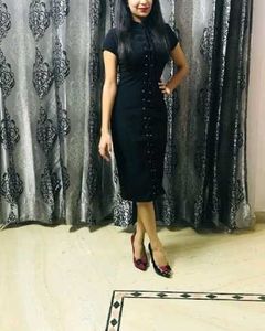 Black Adjustable Bodycon