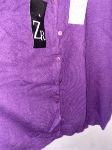Purple Cardigan