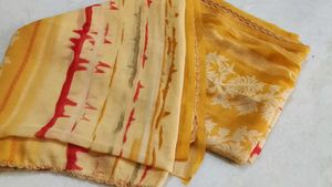Rajwadi Semi Chiffon Printed Saree  ♥️