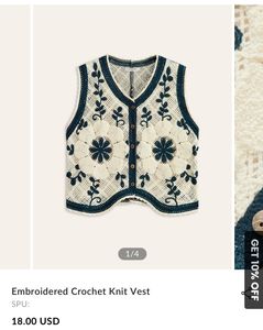 Floral crochet Top