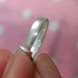 Real Silver Pearl Ring