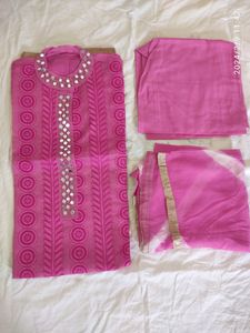 Semi Stitched Dress Material