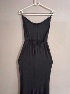 Black Strapless Maxi Dress