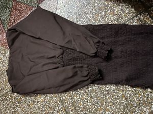 Chic Brown Long Sleeve Dress