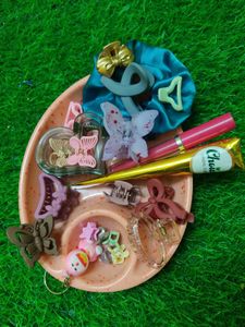 korean Hair Accessories Bundle Hamper box
