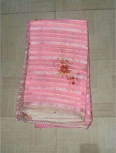 Elegant Pink Floral Saree