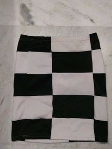 Checkerboard Mini Skirt