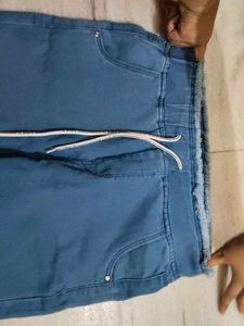 Blue Denim Joggers