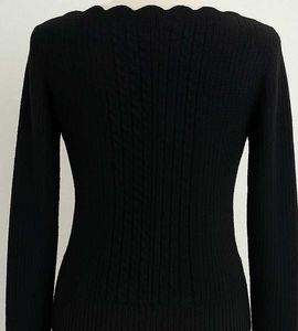 Charming Black Knit Sweater