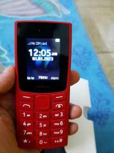 Nokia 105 Single Sim Red Color Mobile Phone