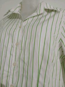 Striped Button-Up Shirt