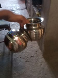 The Combo Of 3 Lota and 2 Glass