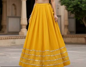 Yellow Ethnic Skirt