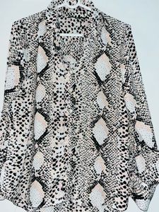 Snakeskin Print Top