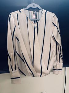 Striped Long Sleeve Blouse