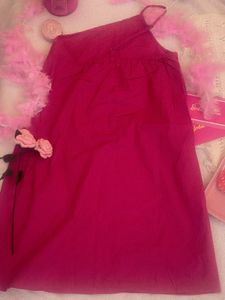 🎀Hot Pink Spaghetti Strap Dress🎀