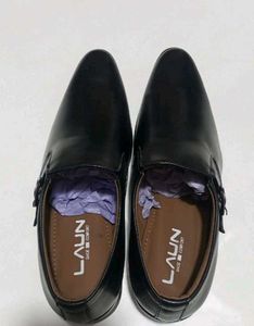 Black Leather Monk Strap Dress Shoes
