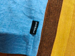 Dickies Boy Blue Cotton Graphic Print Tshirt