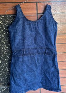 Cute Denim Jumper Dress