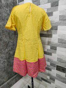 Yellow &amp; Pink Designer Tunic