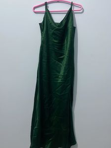 Green Slit Dress