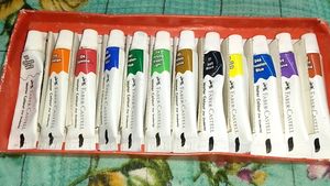 12 Watercolor Tube Paint Colours Set Faber Castell