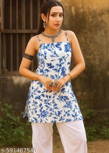 Floral Print Kurta
