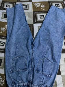 baggy denim with adjustable waist