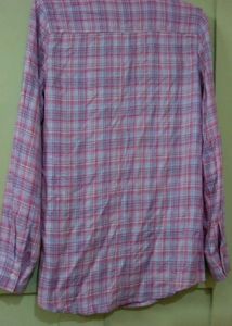 Pink Plaid Long Sleeve Shirt