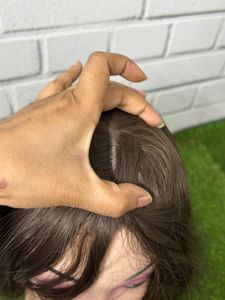 Brown Wig with Bangs