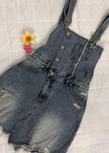 Denim Dungaree Dress