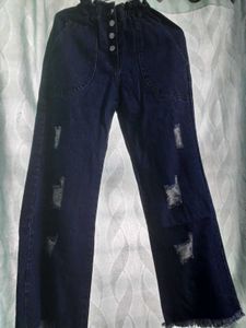 Navy Blue Flared Denim Jeans💙