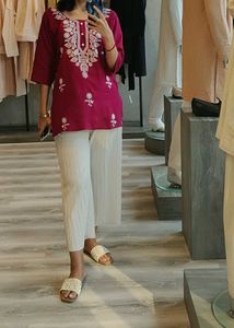 Embroidered Short Kurta