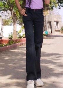 Black Flare Leg Pants