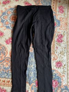 Black Ponte Knit Leggings