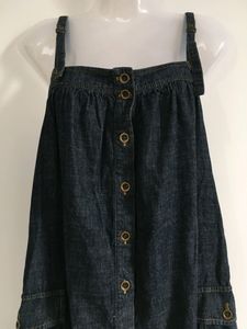 Denim Dungaree Dress