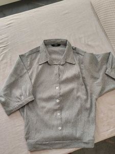 Striped Button-Down Shirt