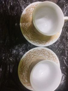 White With Golden Cupzz  ☕ Cute Cupz Crazy Prices!