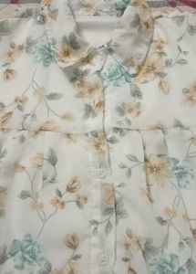Printed Shirt Top