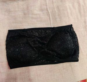 Padded Lace Tube Bra